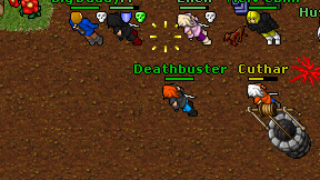 Deathbuster on screen