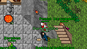 Ice summon on screen