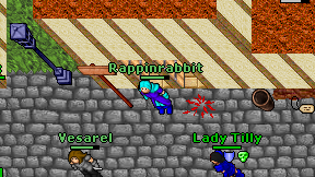 Rappinrabbit on screen