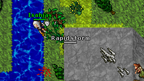 Rapid storm on screen