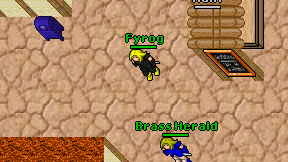 Fyrog on screen