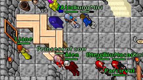 Princess of cow on screen