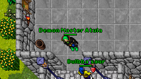 Demon Master Atula on screen