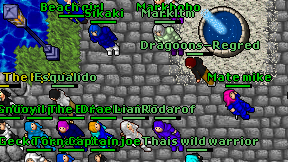 Dragoons-Regred on screen