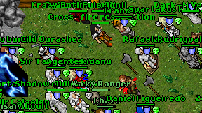 Cross-fire resurection on screen