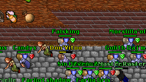 Falsking on screen