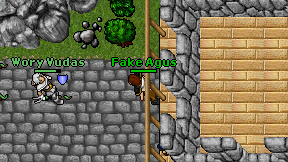 Fake Agus on screen