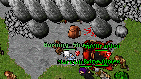 Burning-Shadow on screen