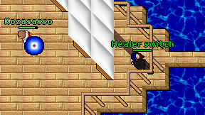 Healer switch on screen