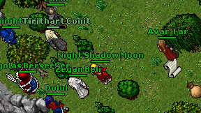 Night Shadow Moon on screen