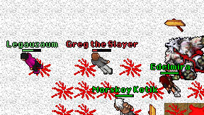 Greg the Slayer on screen