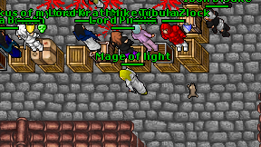 Mage of light on screen