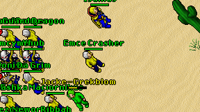 Emce Crasher on screen