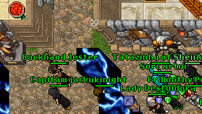 Backhand Jester on screen