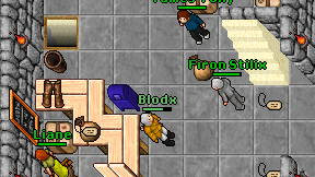 Blodx on screen
