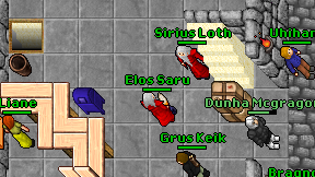 Elos Saru on screen