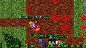 Undead heart on screen