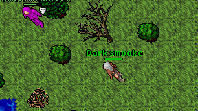 Dark smooke on screen