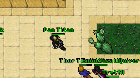 Pan Titan on screen