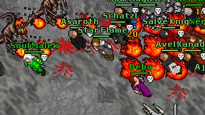 Star Flame on screen