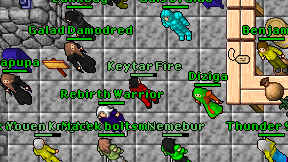 Keytar Fire on screen