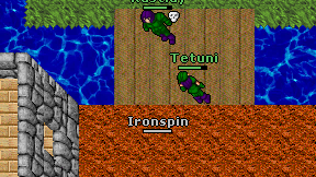 Ironspin on screen