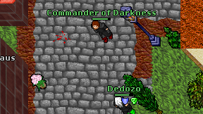 Commander of Darkness on screen