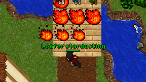Loafer stardusting on screen