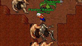 Fester Adams on screen