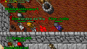 Fire-rolle on screen