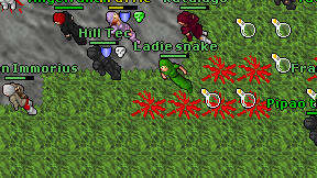 Ladie snake on screen