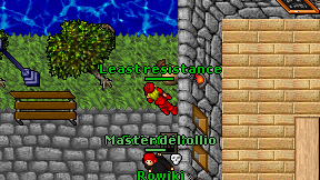 Least resistance on screen