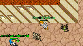 Druid Arken on screen