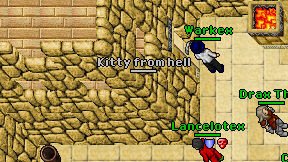 Kitty from hell on screen