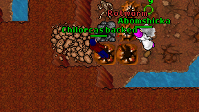 Chilorcas backed on screen