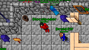 Disculpador on screen