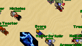 Evarg on screen