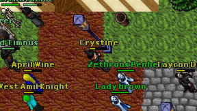 Crystine on screen