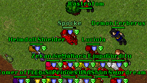 Demon Cerberus on screen
