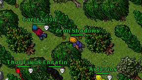 Zron Shadows on screen
