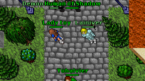 Human of Shadow on screen