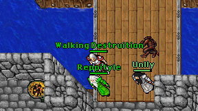 Walking Destruition on screen