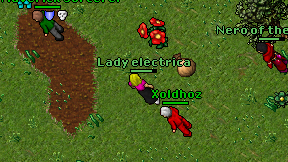 Lady electrica on screen