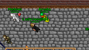 Lady langhat on screen