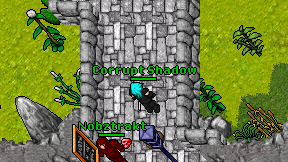 Corrupt Shadow on screen