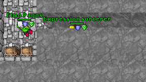 Expression sorcerer on screen
