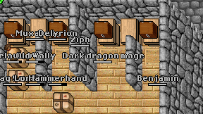 Dark dragon mage on screen