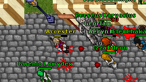 Accester on screen