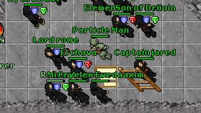 Particle Man on screen