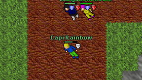 Capi Rainbow on screen